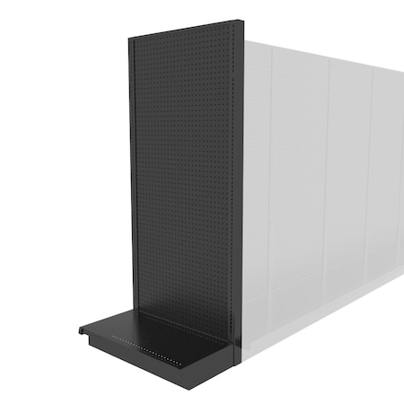 Lozier Shelving End Cap Unit, Black 36W 84H 16D P386S-EC